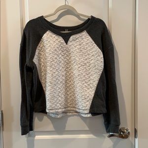 Quilted sweater top